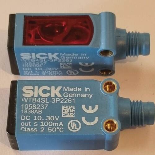2PCS  SICK  WTB4SL3P2261   Photoelectric Sensor   Tested OK