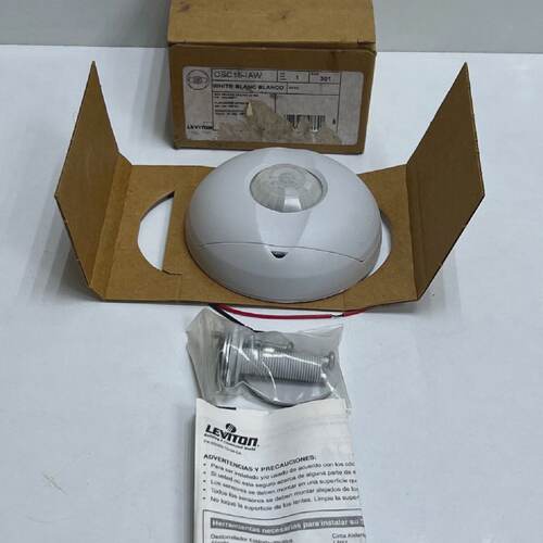 LEVITON OSC15IAW OCCUPANCY SENSOR CEILING PIR 1500 SQ FT