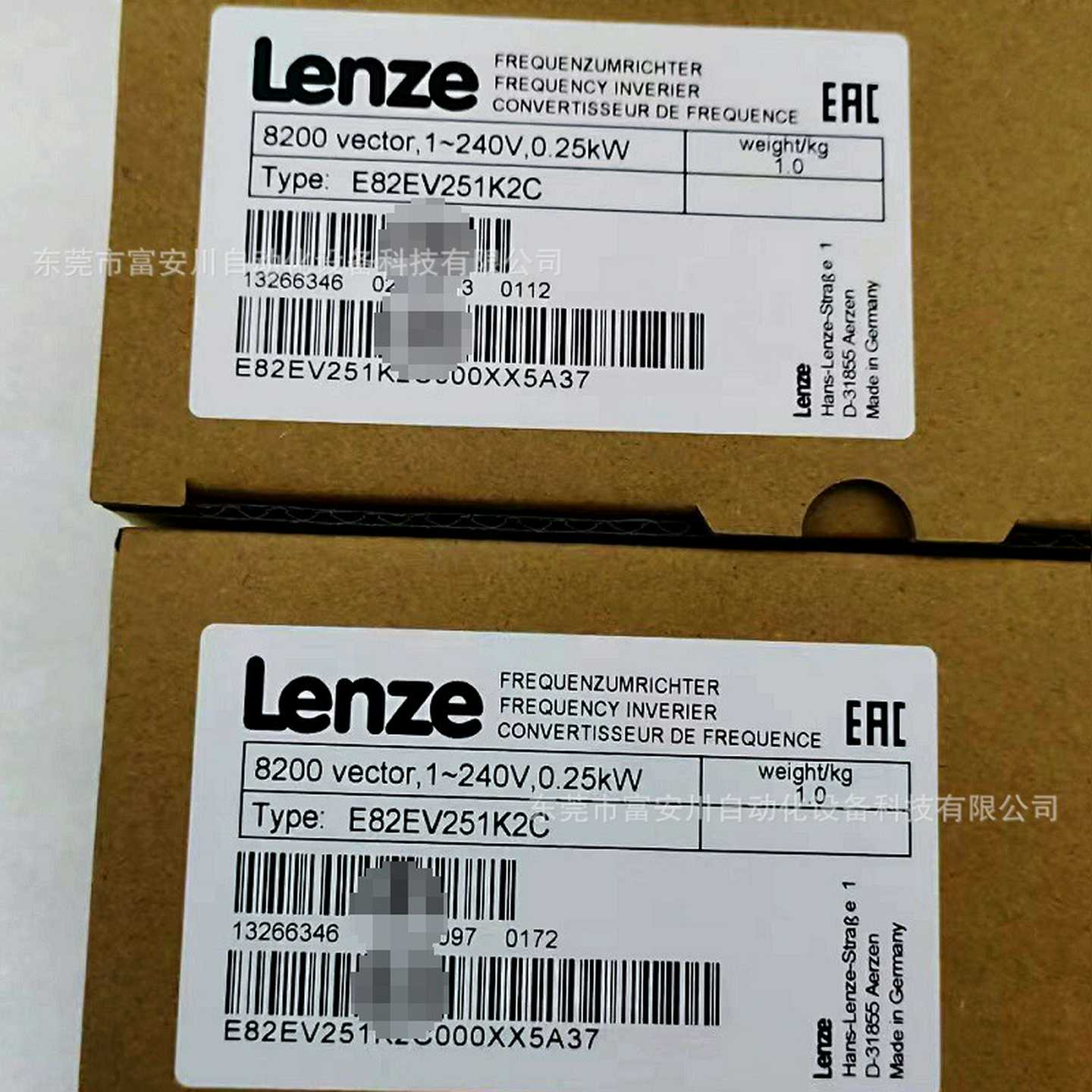 LENZE/伦茨E82EV251K2C变Y频器包装库存现货顺丰包邮议