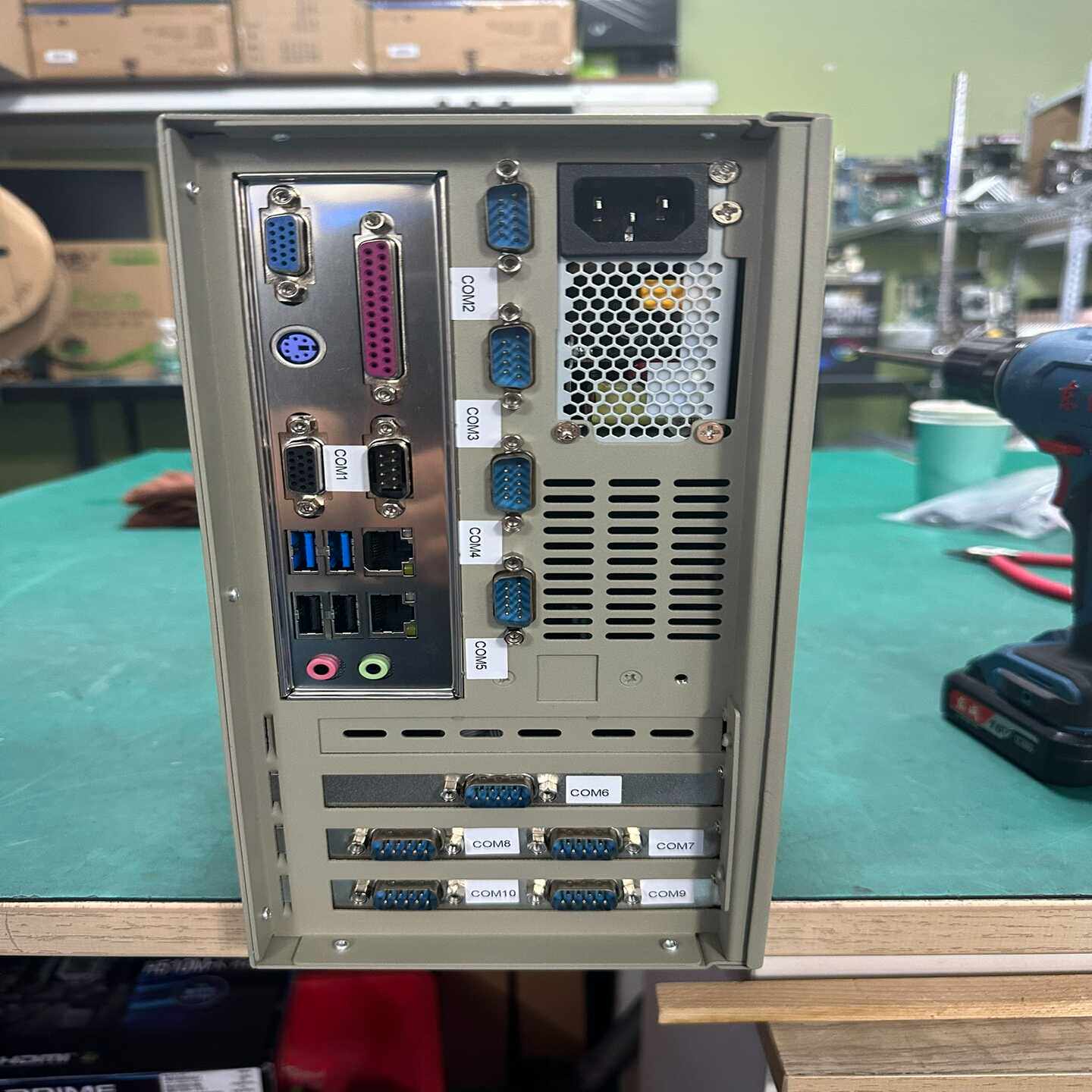 (议价)10串口电脑工控主机有i5-4570s-金士顿128