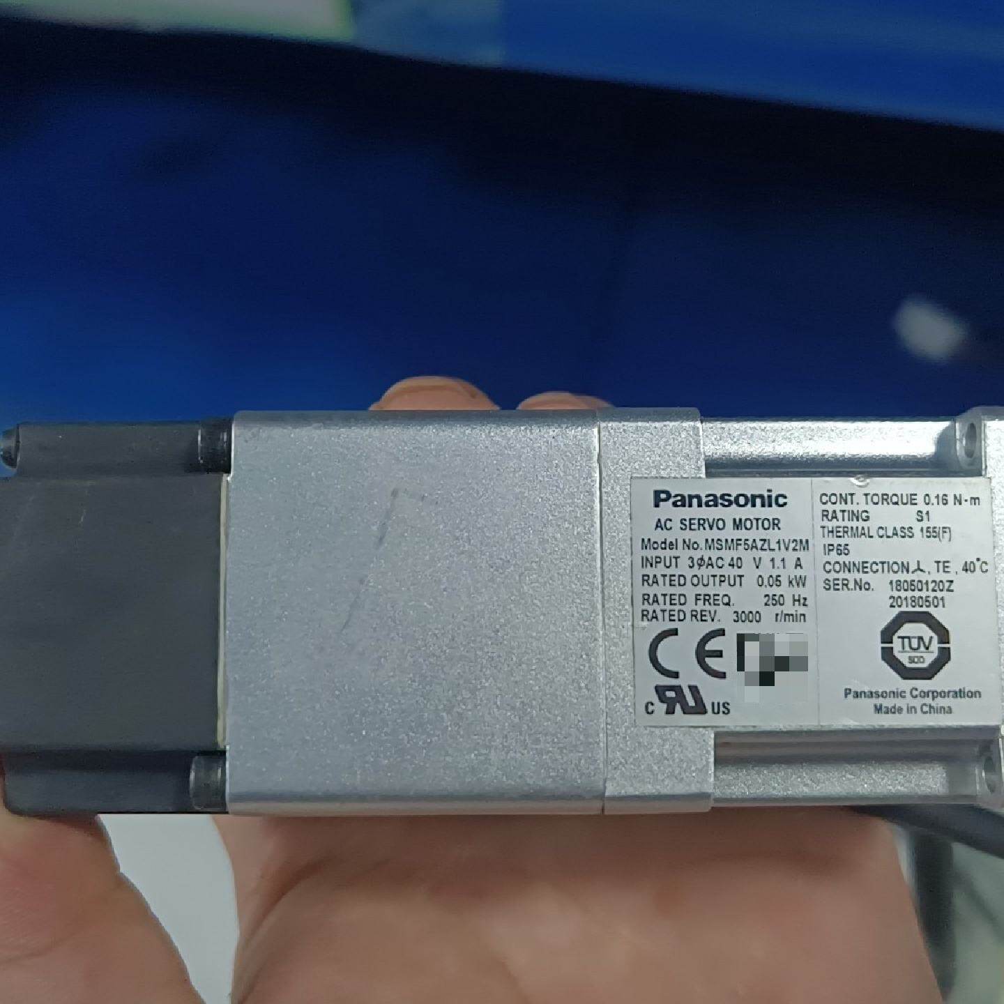 松下伺服电机MSMF5AZL1V2M，100W功率，IP65-议价
