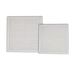 机房穿孔吸音板600x600硅酸钙板玻璃棉石膏板机房隔墙吊顶吸音板