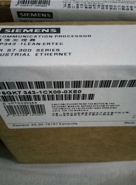 6GK7343-1CX00-0XE0 S7-300 CP343-1通讯模块6GK7 343-1CXOO-OX