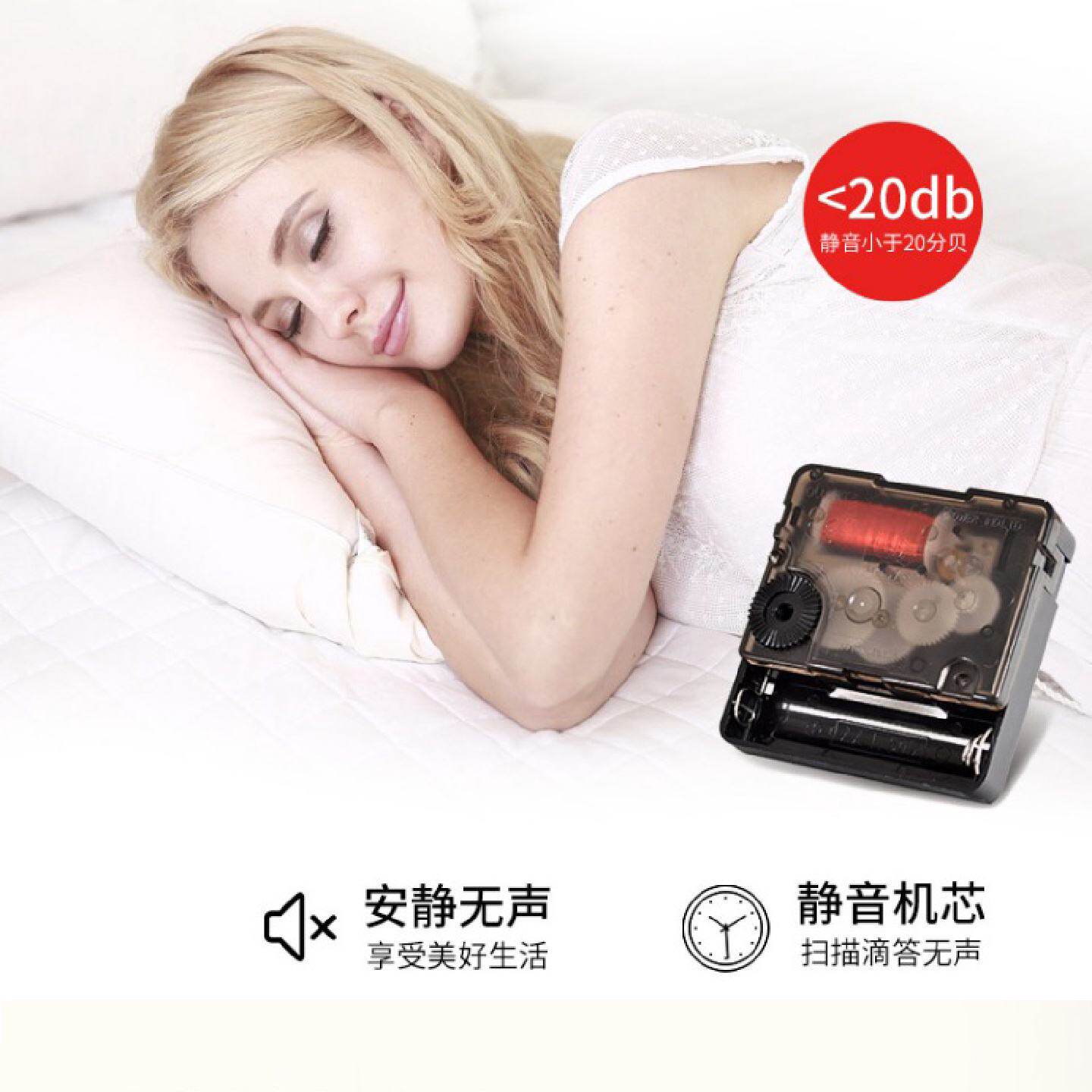 北欧创意双面挂表家用静音转角挂钟异形金属阳角时钟奶油风简约时