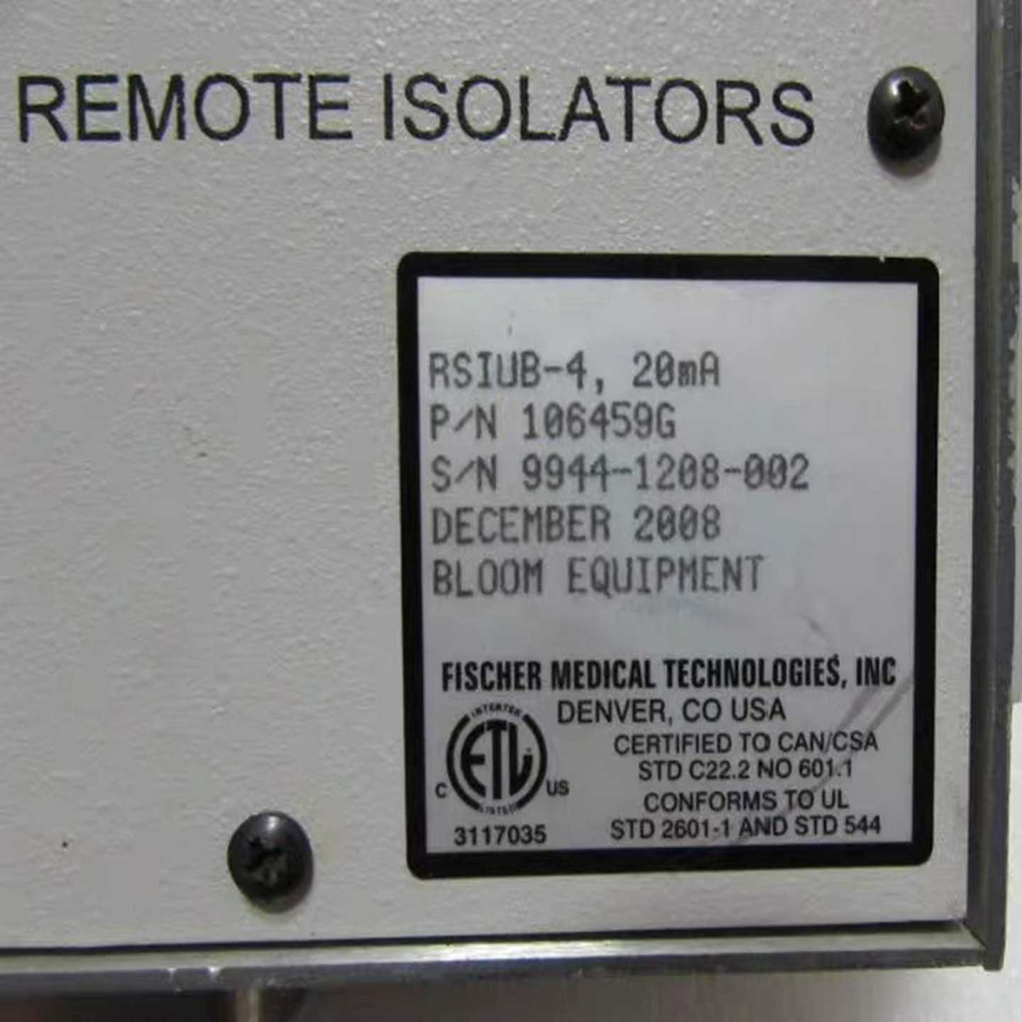 （请询价）安捷伦REMOTE ISOLATORS   [ RSIUB-