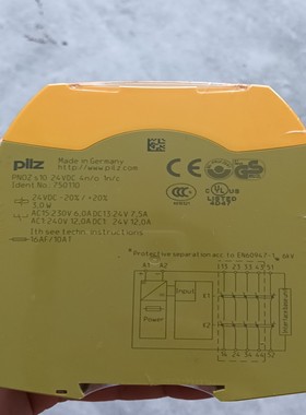 PilZs10750110安全继电器现询价