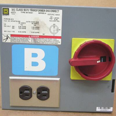 Square D SK750G1 Transformer Disconnect 230460 PRI Volts 115
