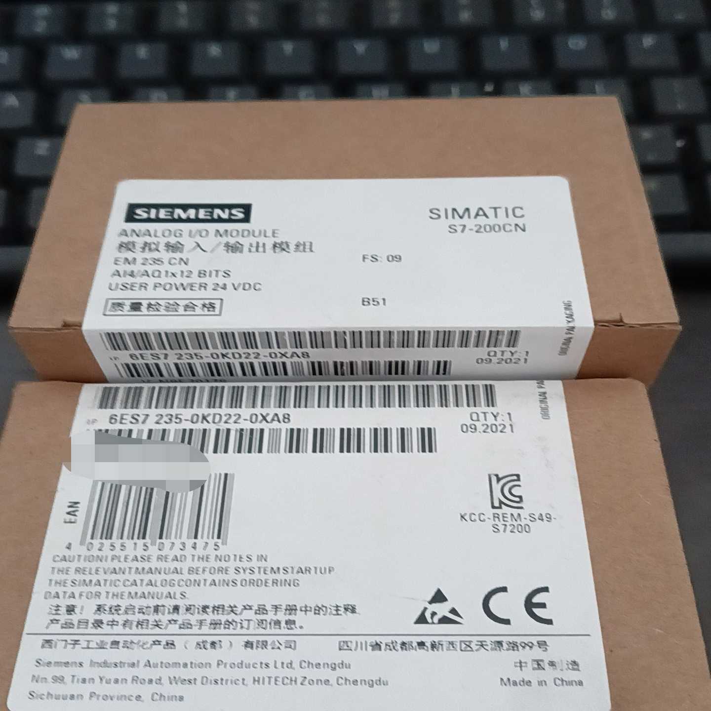 询价6ES7235-0KD22-0XA8西门子全新原装模拟输入输