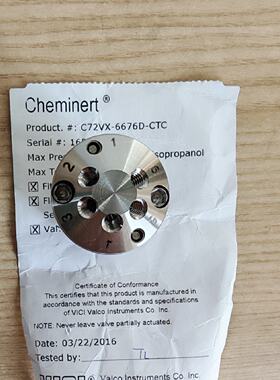 供应C72VX-6676D-CTC进样阀vici原装全新。包含了定子头C72V-6C76