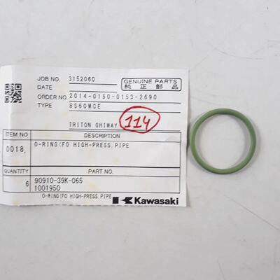 oRing PN 9091039K065 1001950 Per Kawasaki 8S60MCE Geuine Par