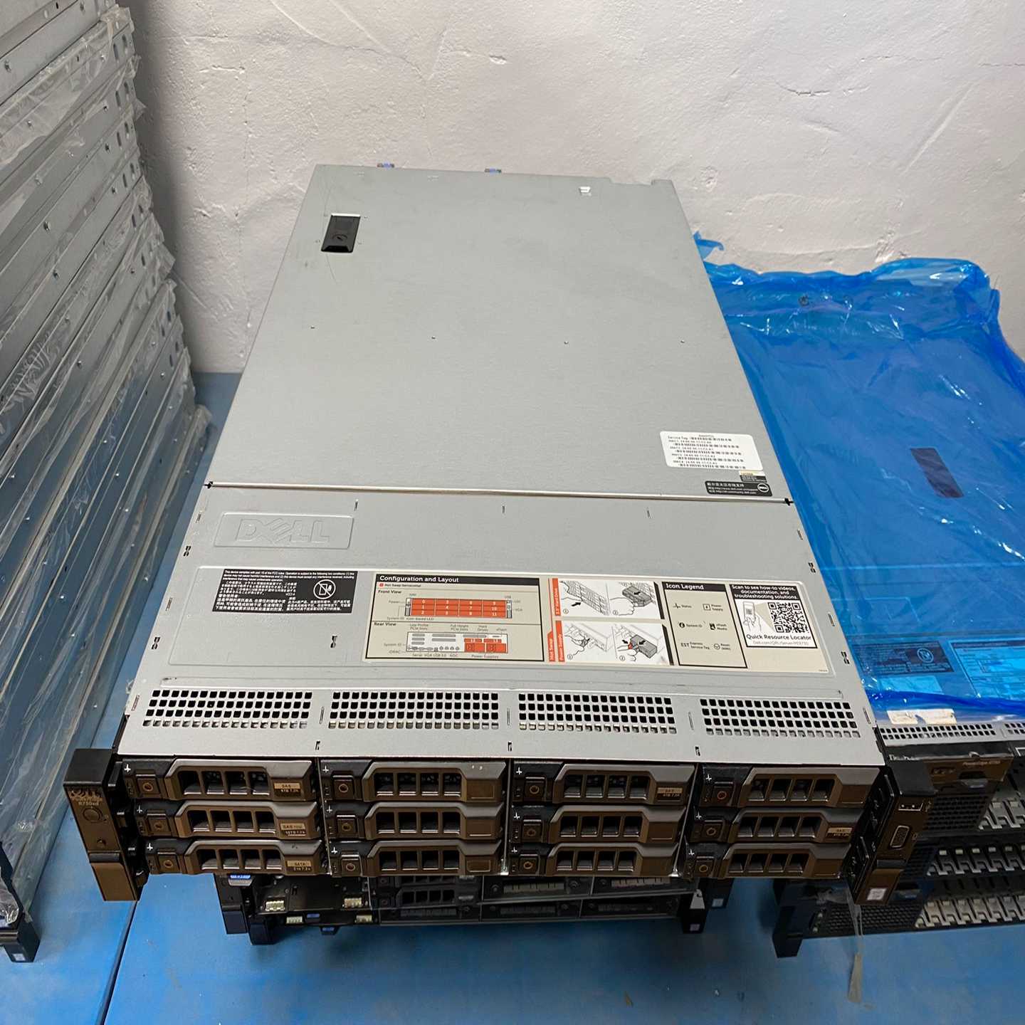 新到一批95新原装戴尔R730XD3.5寸12盘OA--议价商品