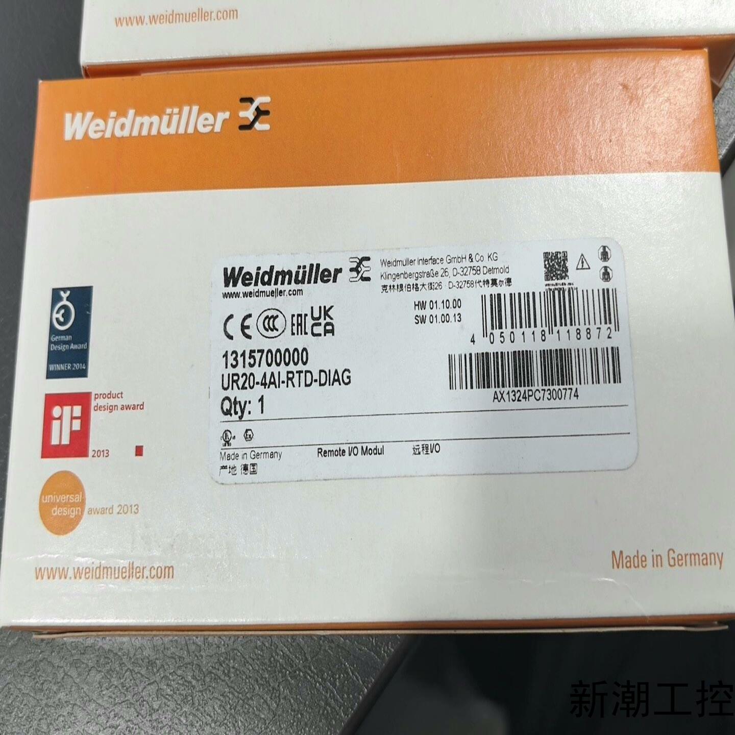 UR20-4AI-RTD-DIAG 魏德米勒模块议价商品