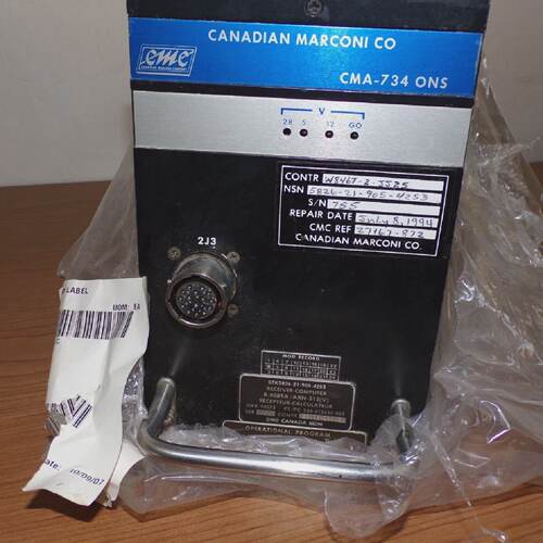 Canadian Marconi Receiver Computer CMA734 ONS