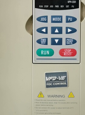 台达变频器型号VFD015V43A21.5kw成色