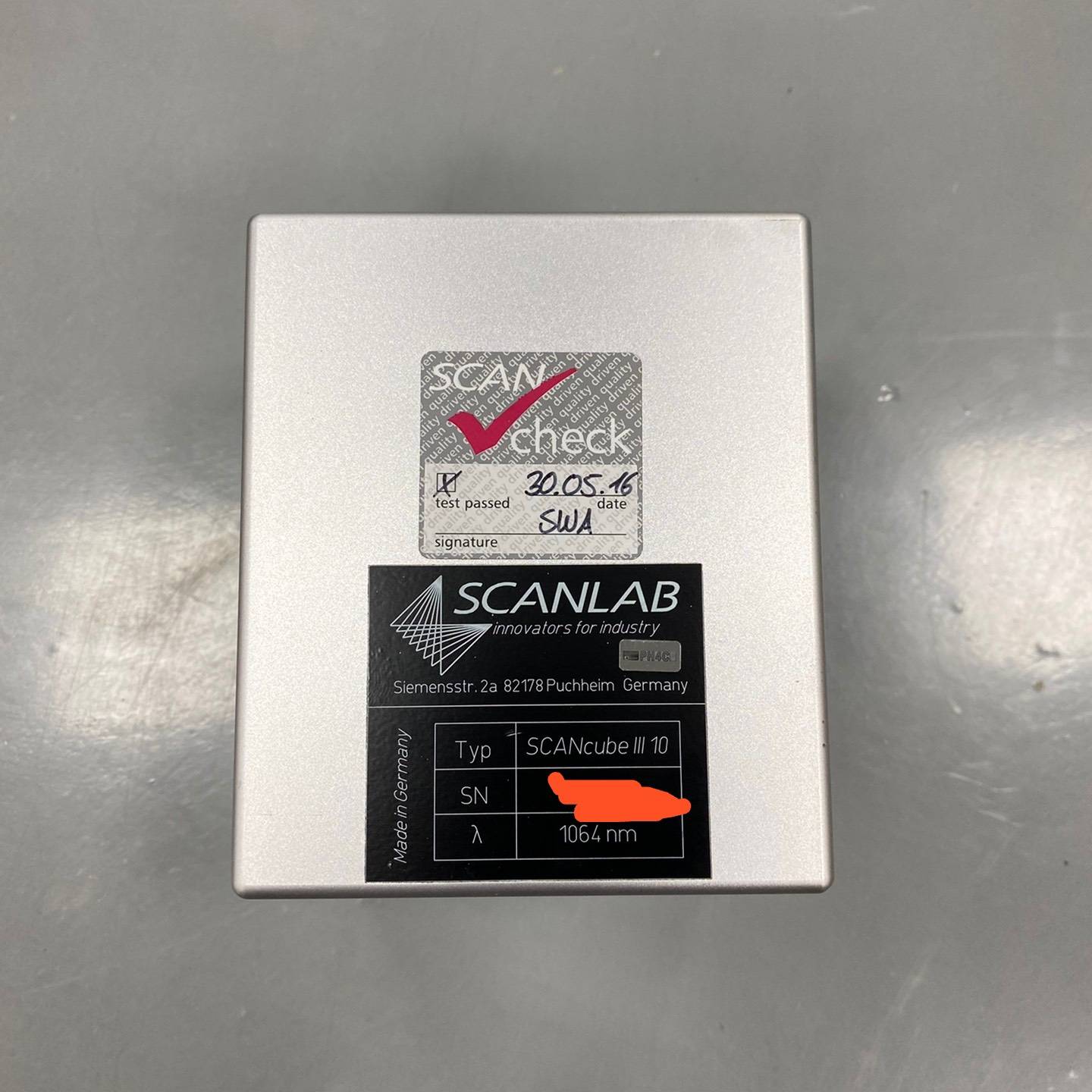 售前询价德国进口振镜scancube 10光议价 也可为维修