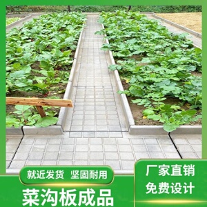 菜地沟板模具菜沟板路面水泥庭院围栏沿路围边石模板菜园地面模具