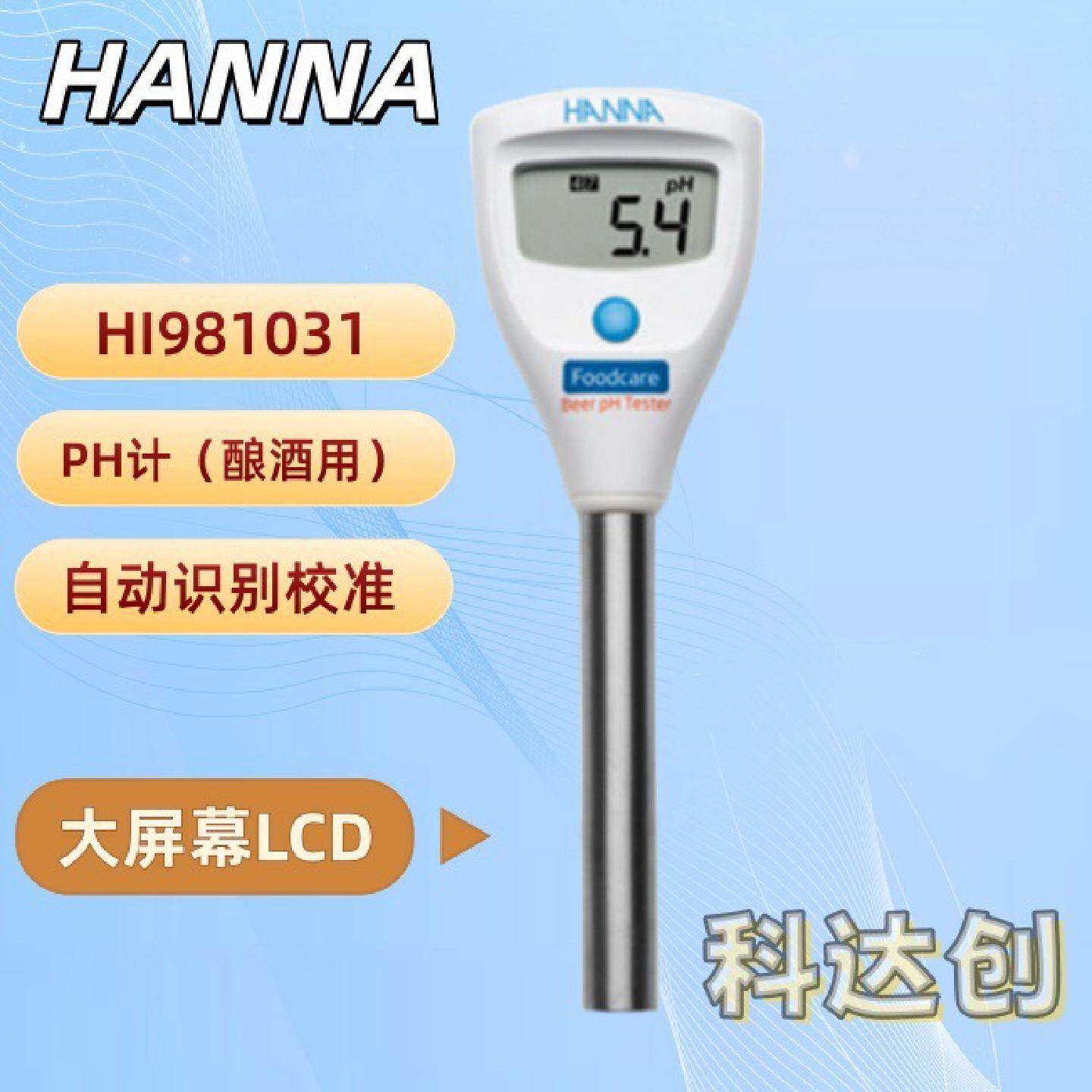 意大利HANNAHI981031酸度计pH测定仪（适用于啤酒麦芽汁）
