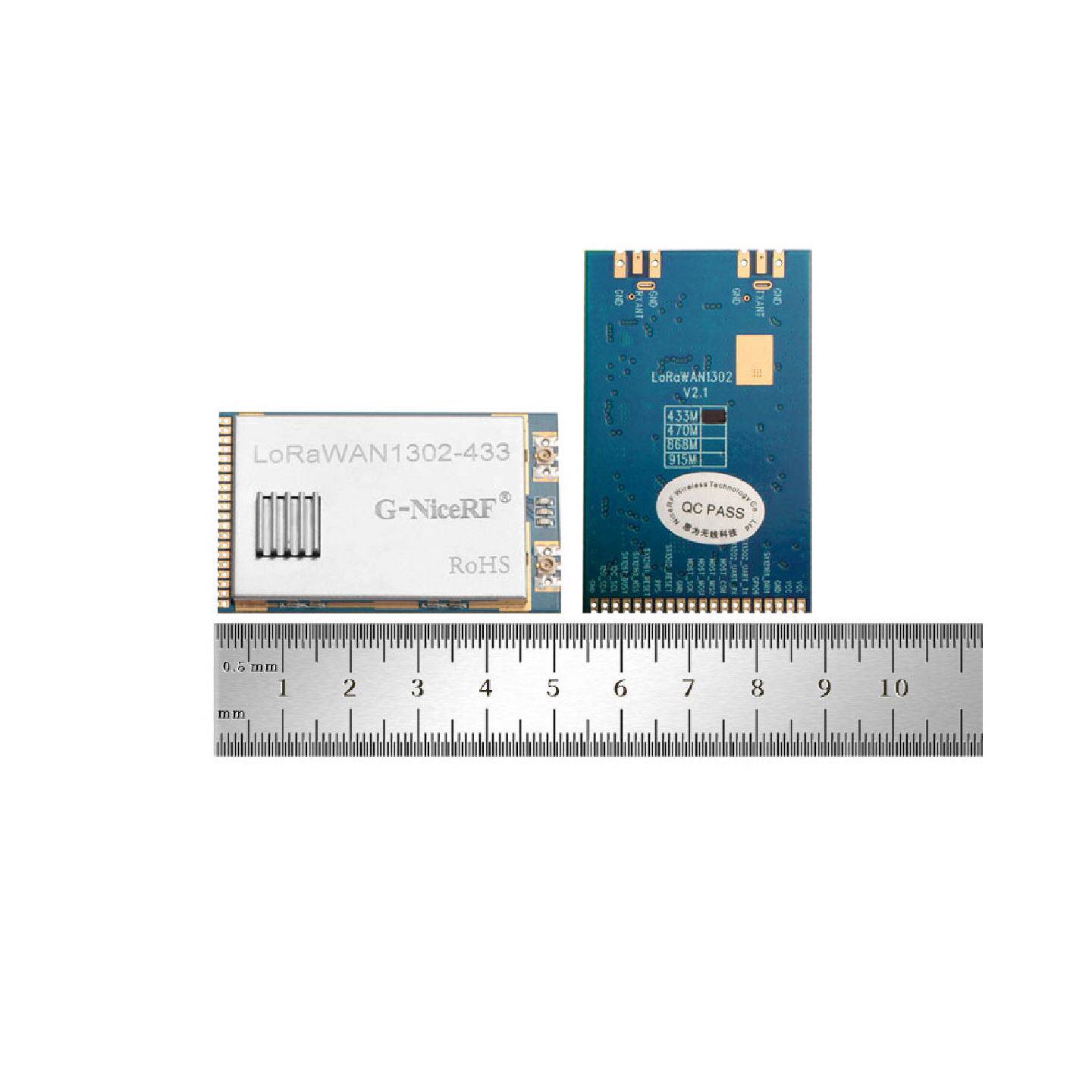 SX1302大功率LoRaWAN网关模块LoRaWAN1302收发双天线TXCO晶振