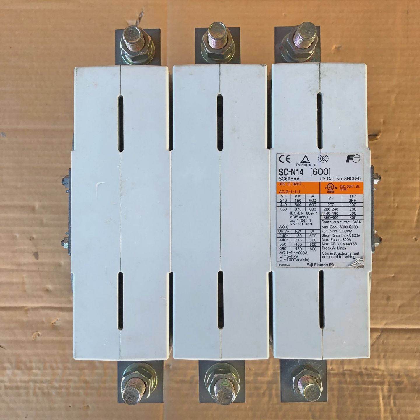 FUJI ELECTRIC SCN14 MAGNETIC CONTACTOR SCN14600 SC6ABAA 3NC6