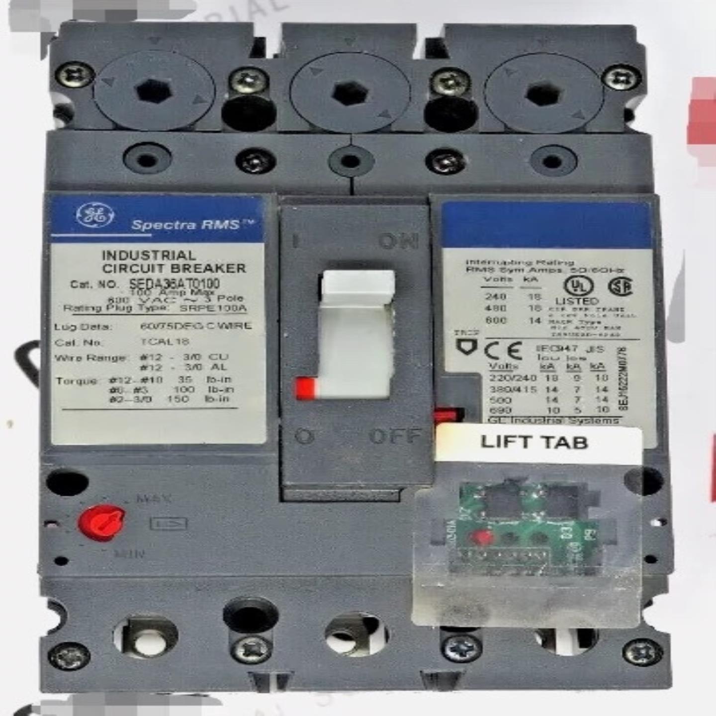 【议价】美国GE通用SEDA36AT0100光谱设备专用断路器SEDA36AT