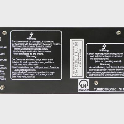 TURBOTRONIK NT12 Leybold 85704 Electronic Frequency Converte