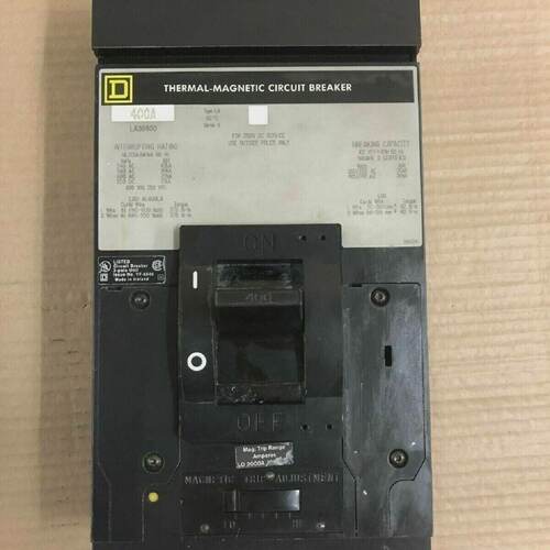Square D LA LA36400 3 Pole 400 Amp 600V Gray Label ILine Cir