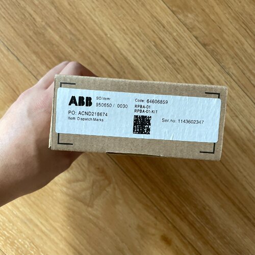 ABB变频器适配器模块型号RPBA01全新带包装实物-议价