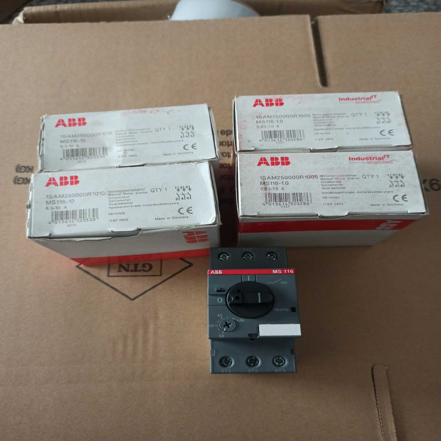 询价拍~ABB电动机断路器MS116-10，MS116-1.0电机保