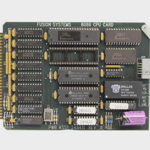 FUSION SYSTEMS 8086 CPU CARD PWB ASSY 248411 REV B 248401