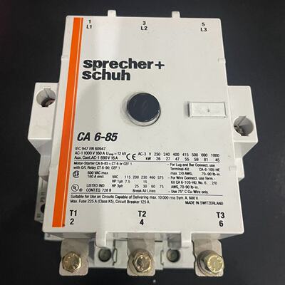 瑞士进口SprecherSchuh接触器CA685拆机-议价