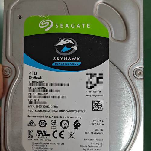 议价希捷酷鹰4T监控硬盘SATA接口3.5英寸台式机硬盘型可维修