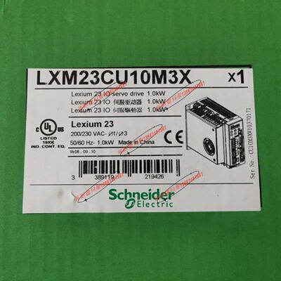 议价LXM23CU10M3X施耐德LXM23 1KW伺服驱动全新正品质保一年