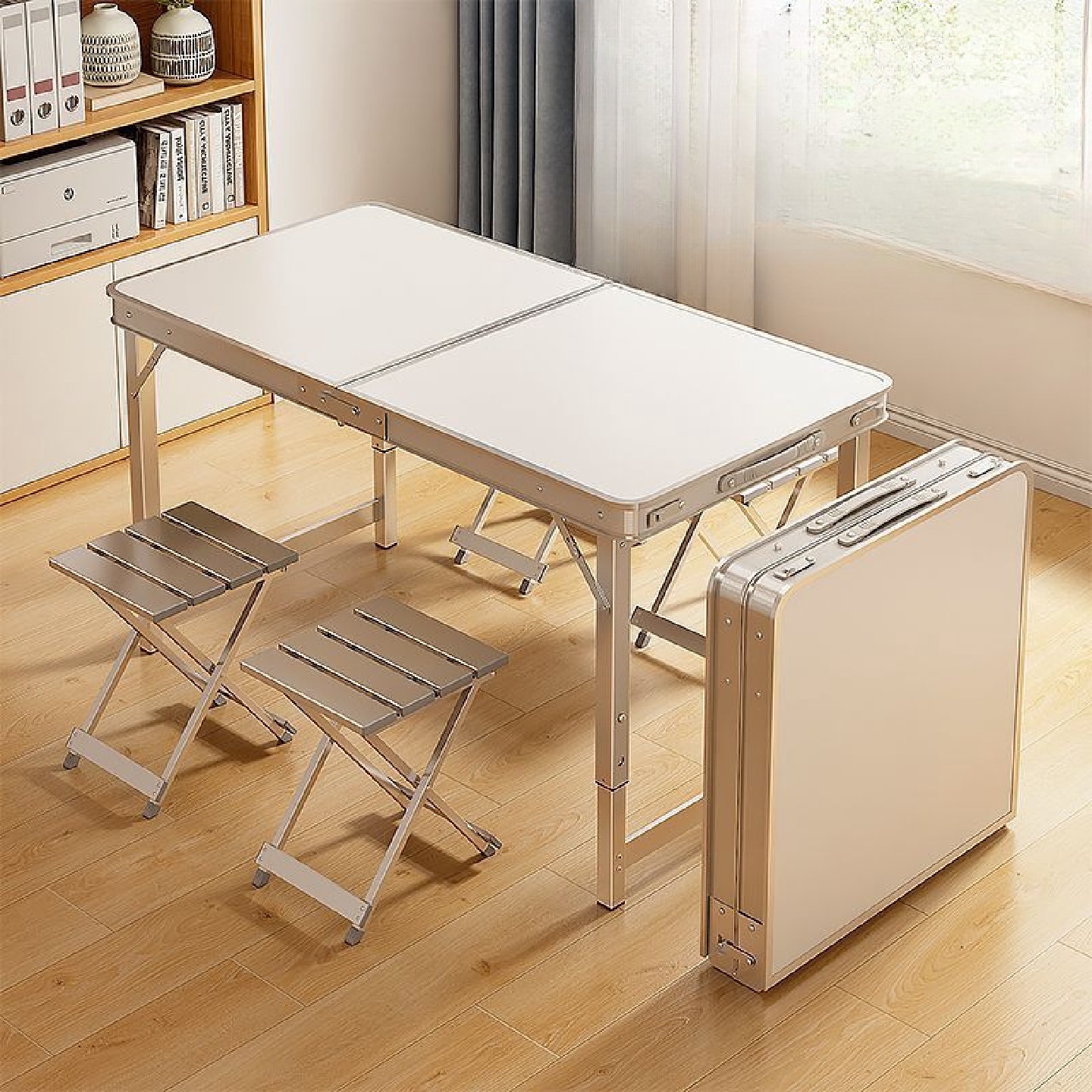 折叠桌户外夜市摆摊地推便携式折叠桌子简易家用小桌子折叠瑞之银