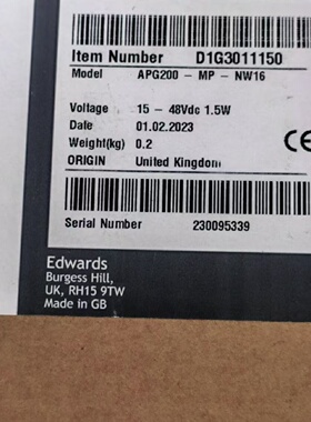 新款Edwa爱德华真空计APG200系列议价