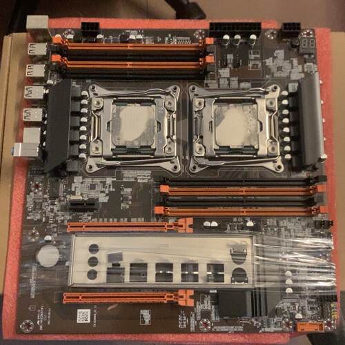 X99D4双路E52680V4套装含挡板成色如图实拍-议价