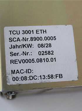 询价~德国SCA伺服阀控制器 TCU3001ETH