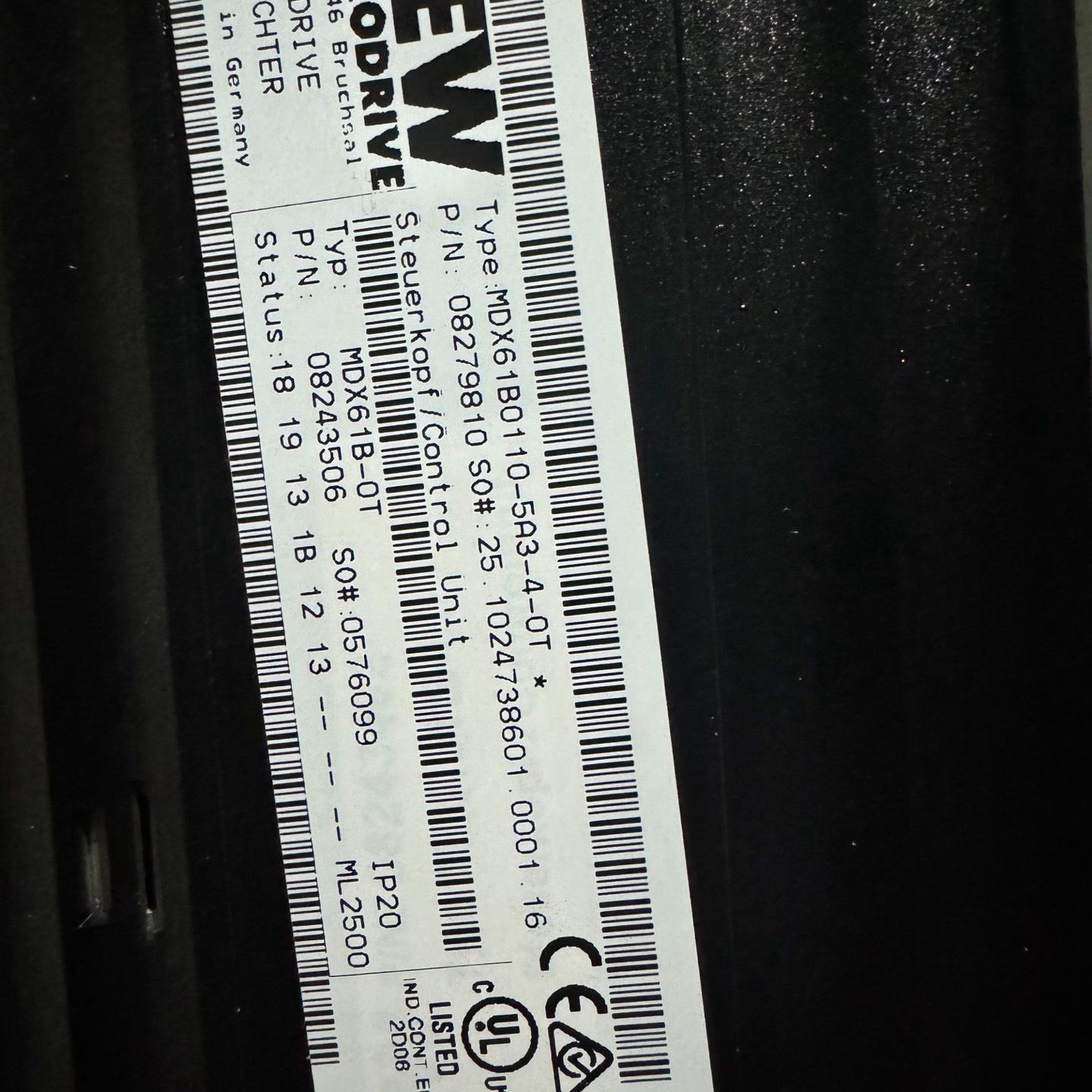 MDX61B0110-5A3-4-0T SEW变频器，二手实--议价商品