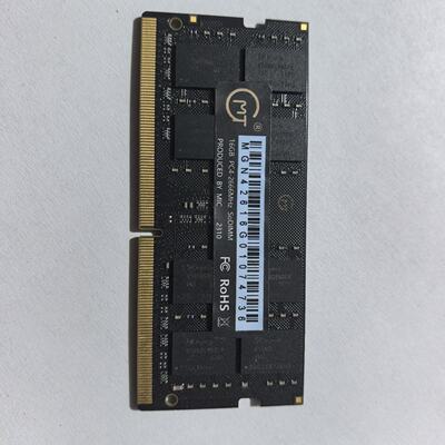 MT 16G DDR4 2666MHz 笔记本内存，成色如图议价