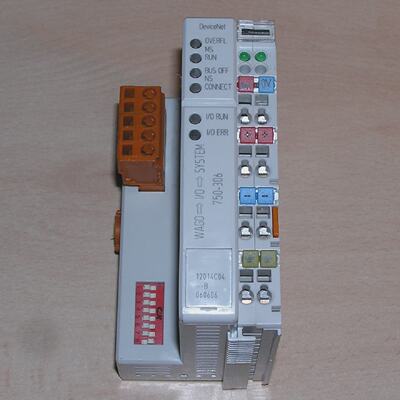 Unused  WAGO 750306 DeviceNet Fieldbus Coupler IO System 750