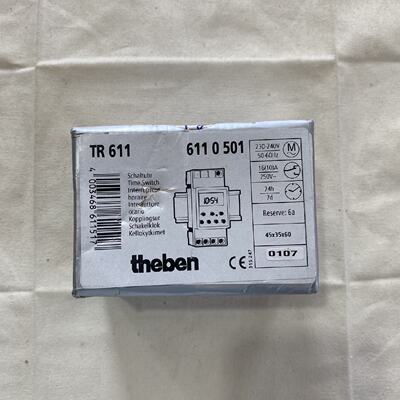 询价-德国theben泰邦TR611时控开关6110501机械式定时开关计时器