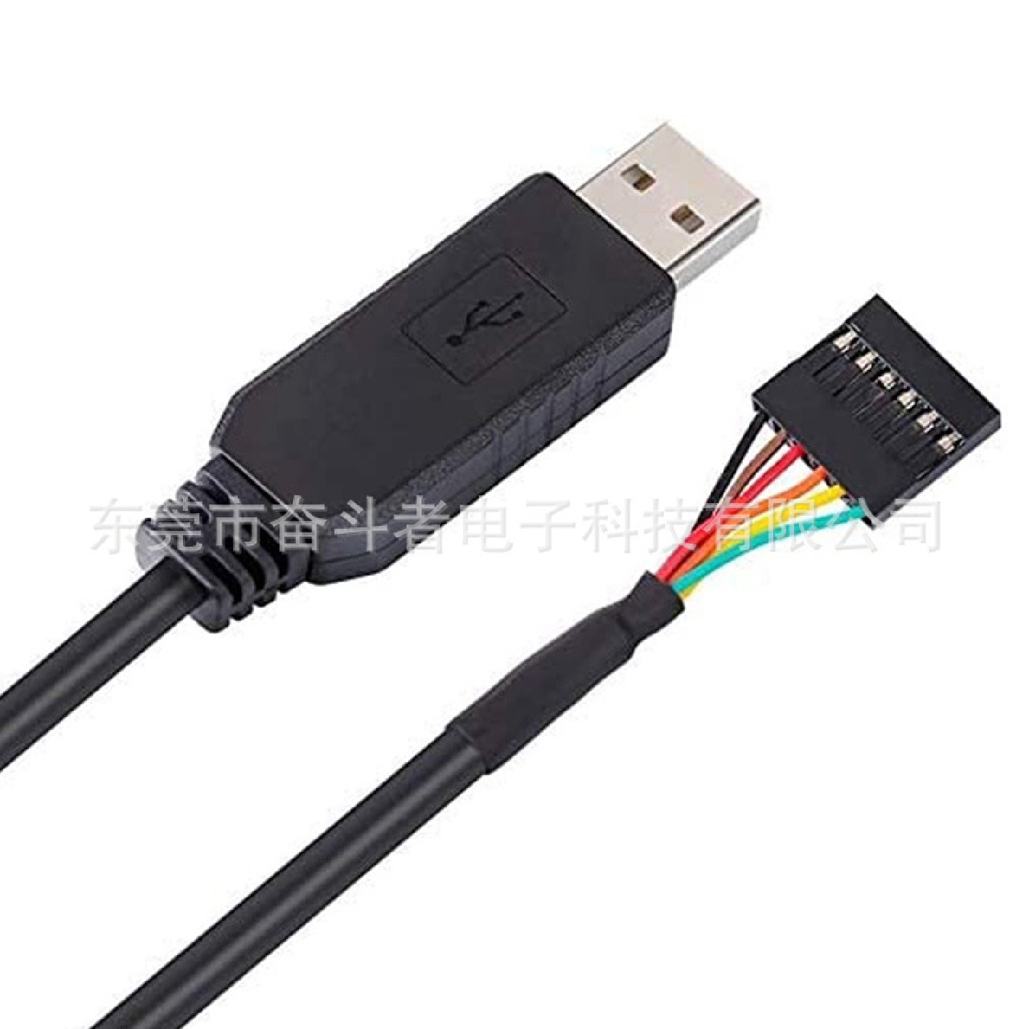奋斗者USBTTL-232R-3V3-5V伽利略开发板编程线USB刷机下载线