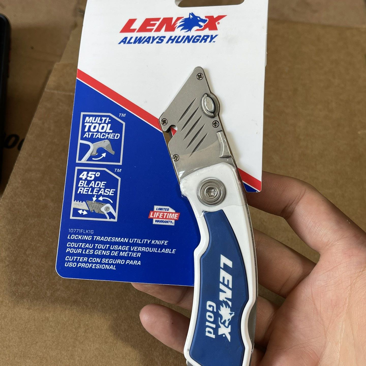 议价--全新美国雷诺克斯LENOX 重型折叠美工刀/折叠裁纸刀/折叠