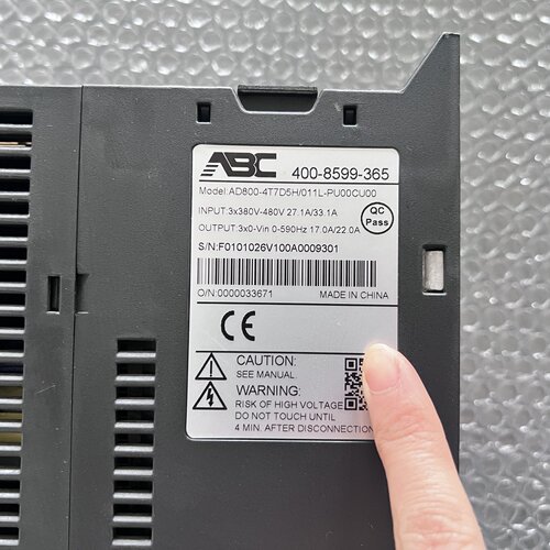 询价-ABC变频器AD8004T7D5H011LPU00CU