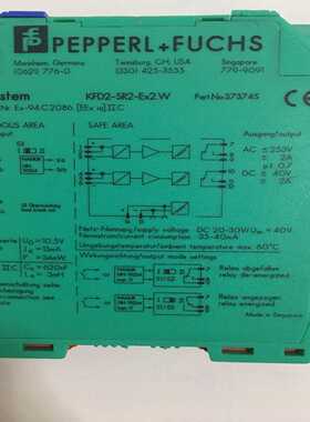 P+F KFD2-SR2-Ex2.W 37374S PEPPERL+FUCHS KFD2 -SR2-Ex2.W~