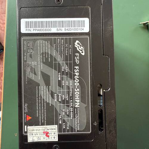 【询价】全汉FSP600-50HPN 600W电源适用