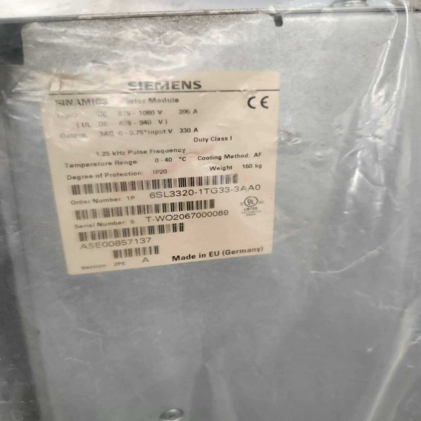 询价6SL3320-1TG33-3AA0未用过的675-10