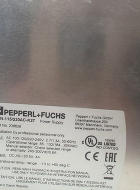 【议价】德国PEPPERLFUCHS范那克ASInterface