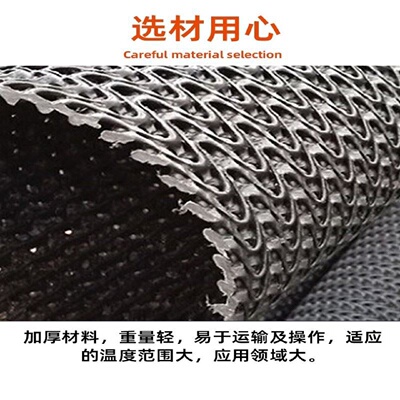 盲管排水管塑料盲沟硬式透水管牙山网形滤水管硬质渗水管曲纹网状