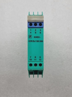 PEPPERLFUCHS KHD3ICREX 130 200 TRANSFORMER ISOLATED REPEATER