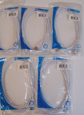 CABLES TO GO 26686 3M USB AA EXTENTION CABLE  LOT OF 5  NEW